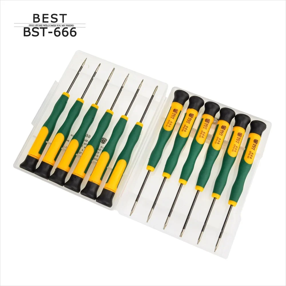 Precision Chave de Fenda Grupo 12 em Celular pc Tablet Desmontar Kit de Reparação Phillips Parafuso Torx Drivers Bst666