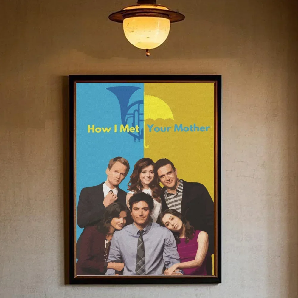 كيف قابلت والدتك ملصق HD الفن لزجة جدار مقاوم للماء غرفة المعيشة المنزلي غرفة نوم بار الديكور الجمالي