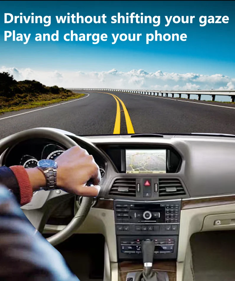 Ładowarka samochodowa do magnetycznego bezprzewodowego uchwytu na telefon pasująca do Peugeot 308, odpowiednia dla modeli z lat 2014-2019, ładowarka bezprzewodowa.