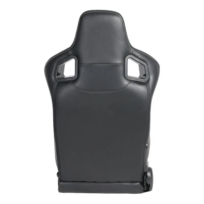 Car Seat Car Double Slide Black PVC North American Racing Chair
