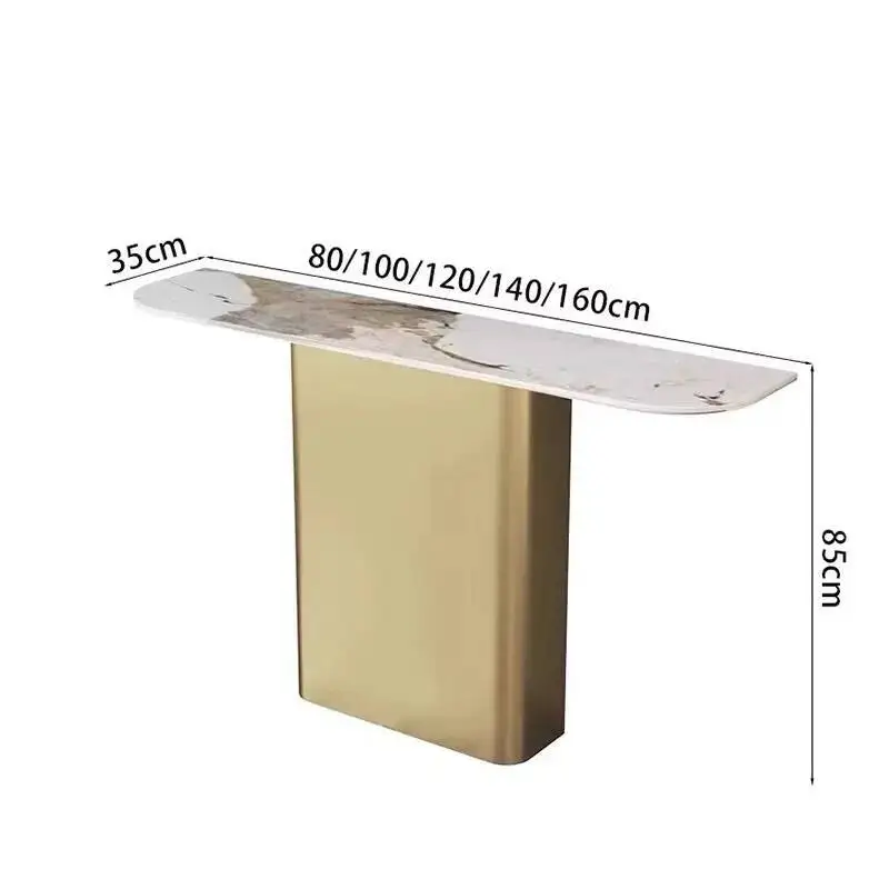 

Metal Vintage Midcentry Table Console Modern Hallway Lobby Console Table Marble Nordic Tavolo Da Salotto Living Room Furniture