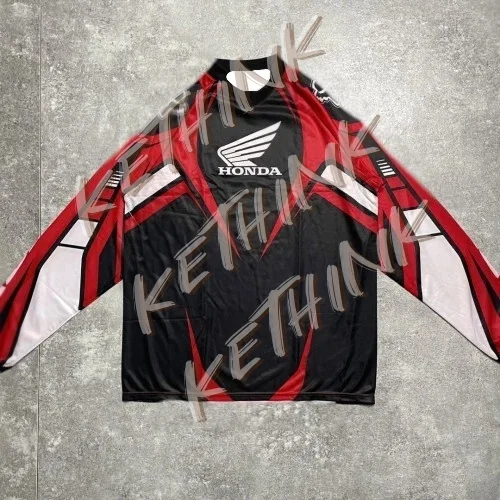 

Vintage Racing Motocross Jersey Honda Long Sleeve N-Mint,Y2K Breathable Riding Shirt for Dirt Bike and Mountain Racing