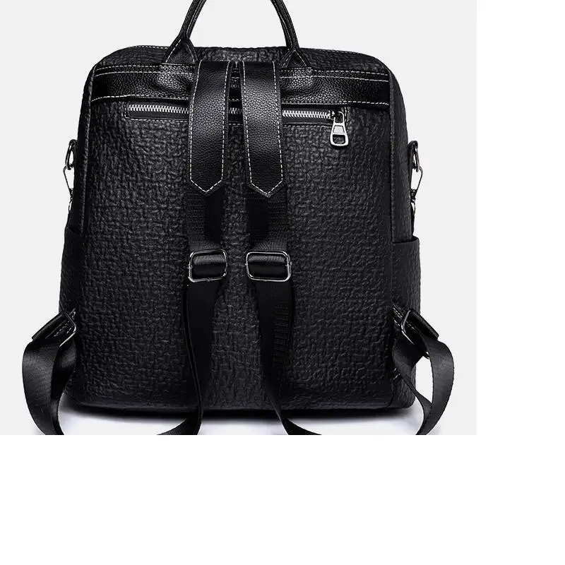 2026 Hot Sale Fashion Women's Soft Leather Backpacks Female School Book Bags Large Capacity Casual Travel Shoulder Bags Handbag