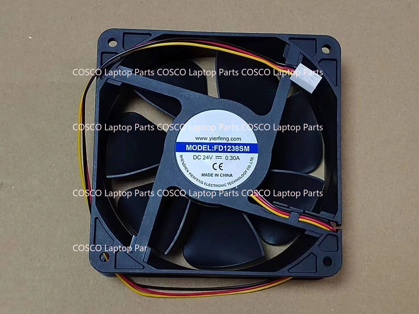

For 1 pcs YEF FD1238SM DC24V 0.3A 3-wire cooling fan
