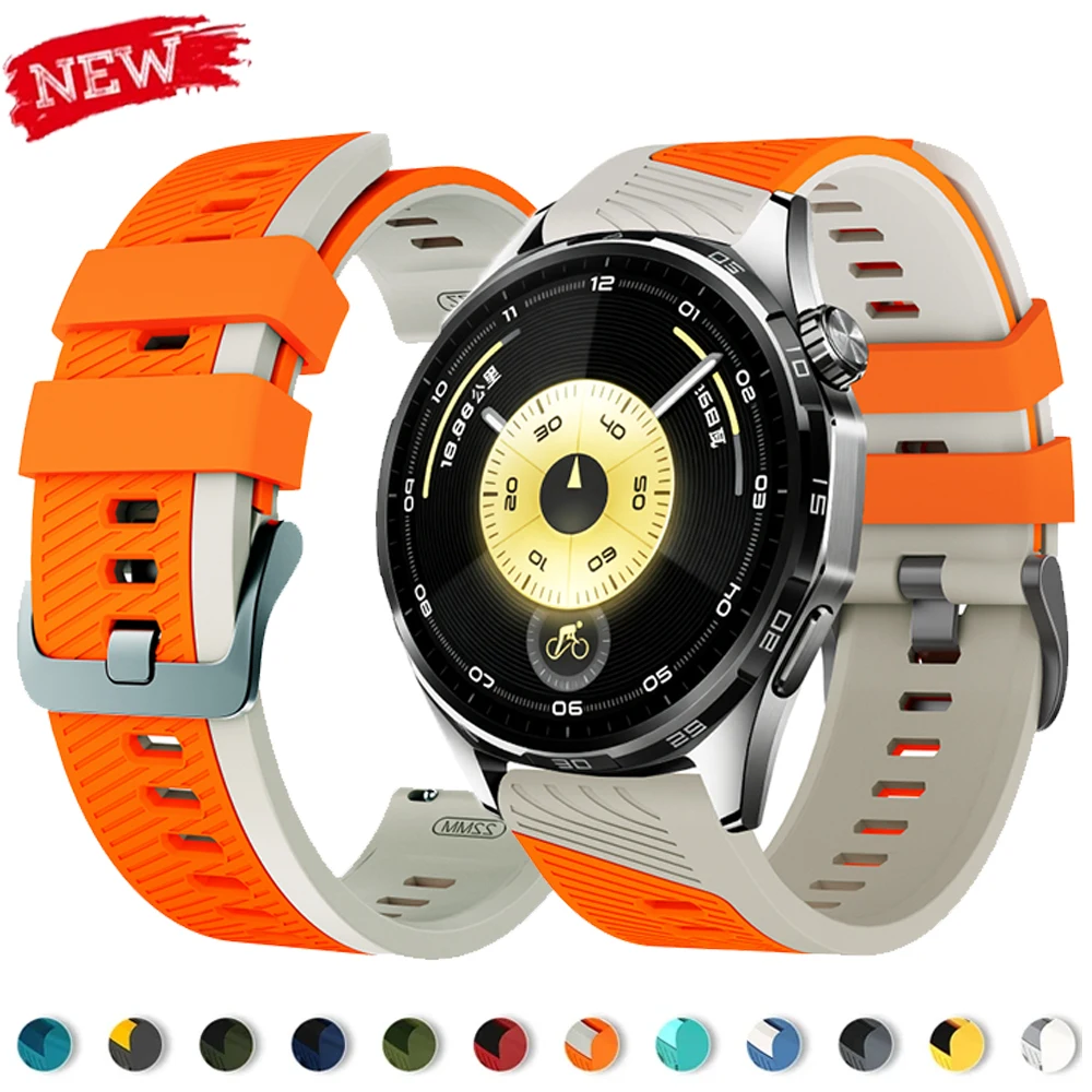 22mm Silicone Strap For Garmin Watch Fenix 8 47mm Forerunner 970 Band For Huawei Watch 7 6 GT5Pro GT6 Pro 46mm/Ultimate Bracelet