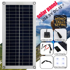 Solar power system, 2000W, 12V Solar Battery, 10A-60A Controller, home, mobile RV, car, caravan, home, Camin 6 Main Sales Solar Plate 12V - №6