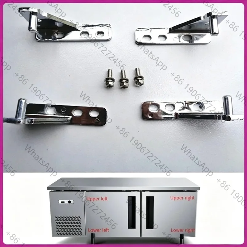 Wheelbase 35mm Refrigerator Hinge Commercial Kitchen Accessories Freezer Replacement Refrigerator Door Hinge Fridge Hinge Set