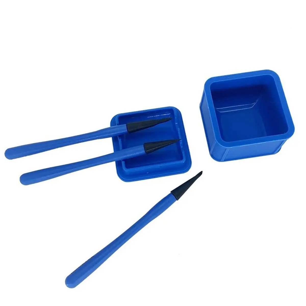 DT35BG Silicone Glue Brush Kit: 4pcs/Set for Woodworking, Arts, Crafts, and Models