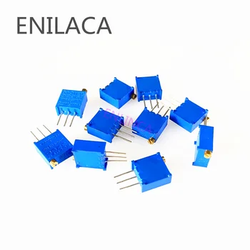 10szt 3296W 3296 50 100 200 500 ohm 1K 2K 5K 10K 20K 50K 100K 200K 500K 1M ohm 103 100R 200R 500R Potencjometr trymera Trimpot