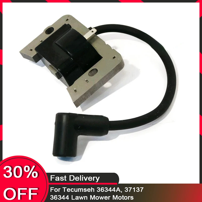 IGNITION COIL Module Magneto for Tecumseh 36344A,37137, 36344 Lawn Mower Motors