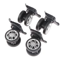 2Pair Universal Replacement Wheels Trolley Case Luggage Wheel Repair Travel Suitcase Parts Accessories Wheel