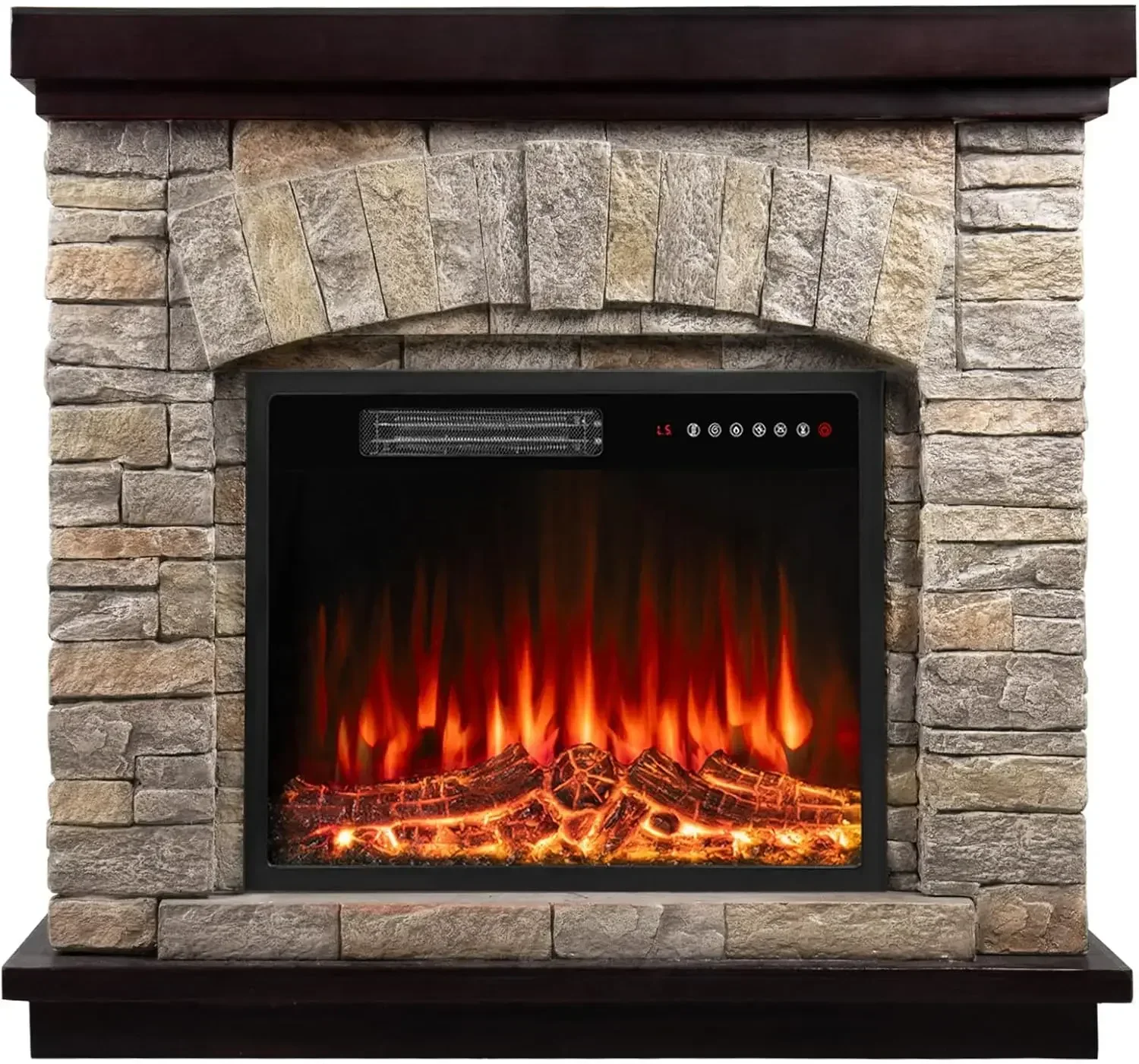 

BestsellerBestseller40" Electric Fireplace with Mantel, 23 inch Electric Fireplace Insert, TV Stand Freestanding Heater
