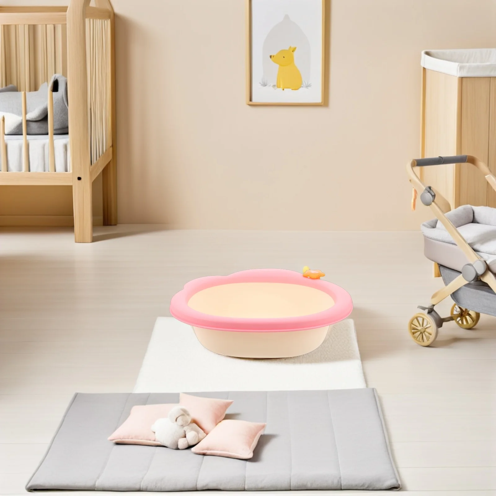 

Infant Basin 142oz Lightweight Baby Bottle Washing Container Anti-Slip Base Multi-Purpose Basin Home Travel Essentials