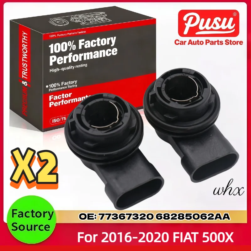 Support de lampe de feux de jour 2 pièces 77367320 pour Jeep Renegade pour Fiat 500X 2015-2018 Côté gauche Côté droit Remplacement