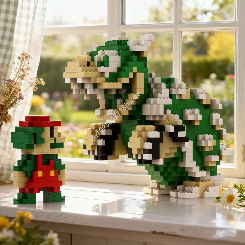 1615 قطعة MOC ماريوسيد و العربة المنحوتة نموذج اللبنات لتقوم بها بنفسك فكرة الإبداعية هدية الكريسماس لعبة أطفال عيد ميلاد