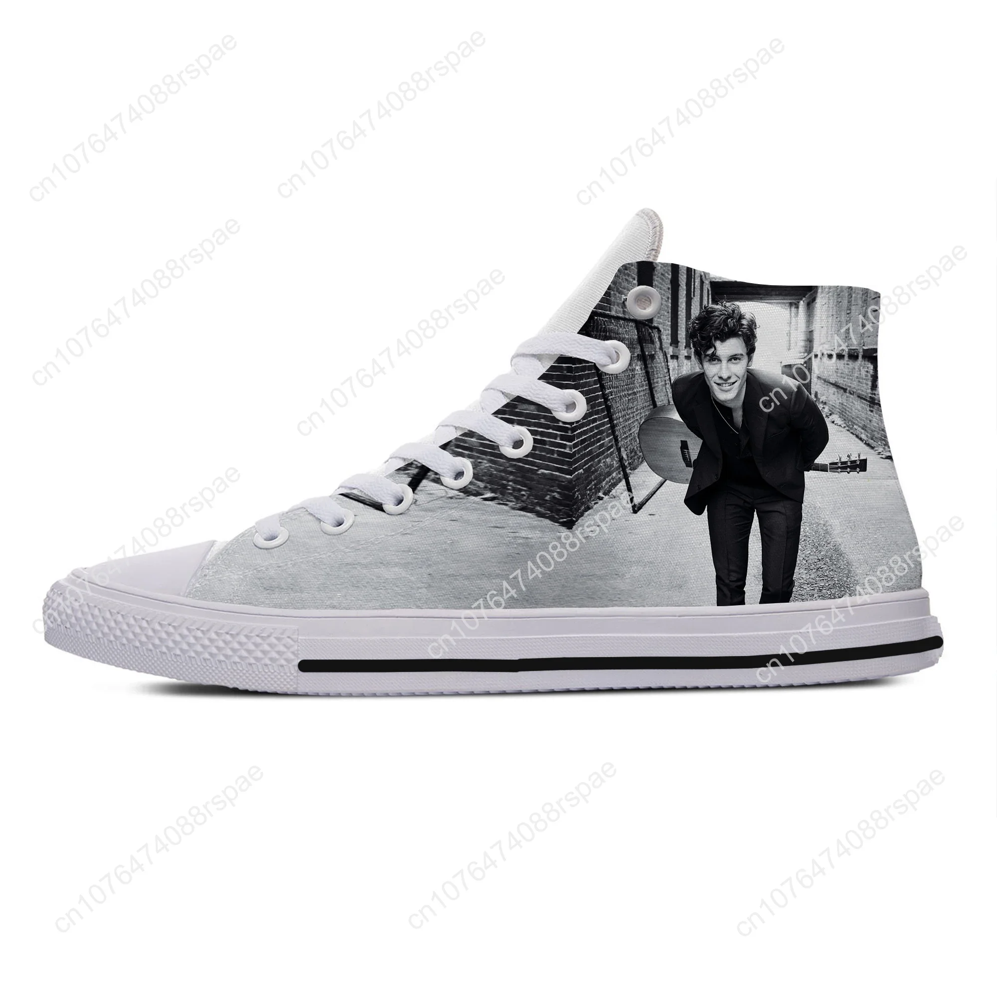 Hot Cool Fashion Pop Funny New Summer High Quality Sneakers Handiness Casual Shoes Men Women Shawn Mendes High Top Board Shoes