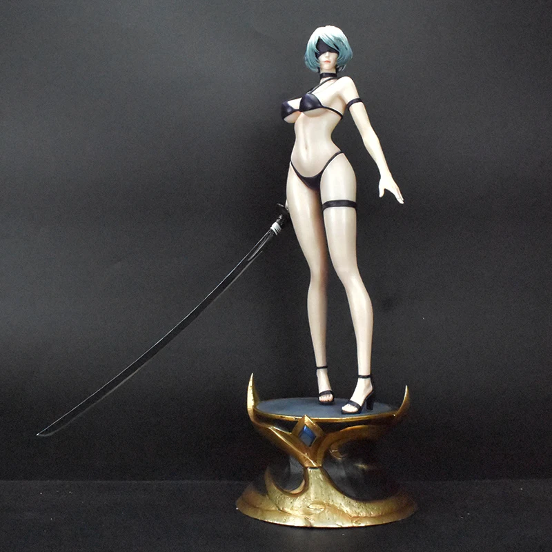 Anime Nier Automata YoRHa No. 2 Type Statue Gk Title Son Goku Dragon Ball Z Doll Vegeta Trunks Figure Son Gohan Beast Figura Toy