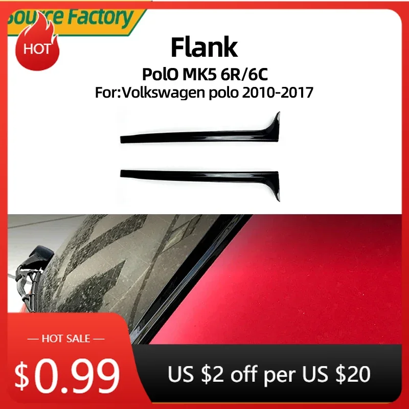 

Эмблемы для Volkswagen Polo MK5 6R 6c 2011 2012 2013 2014 2015 2016 2017, боковое крыло, хвост автомобиля, наклейка, внешняя модификация Ac