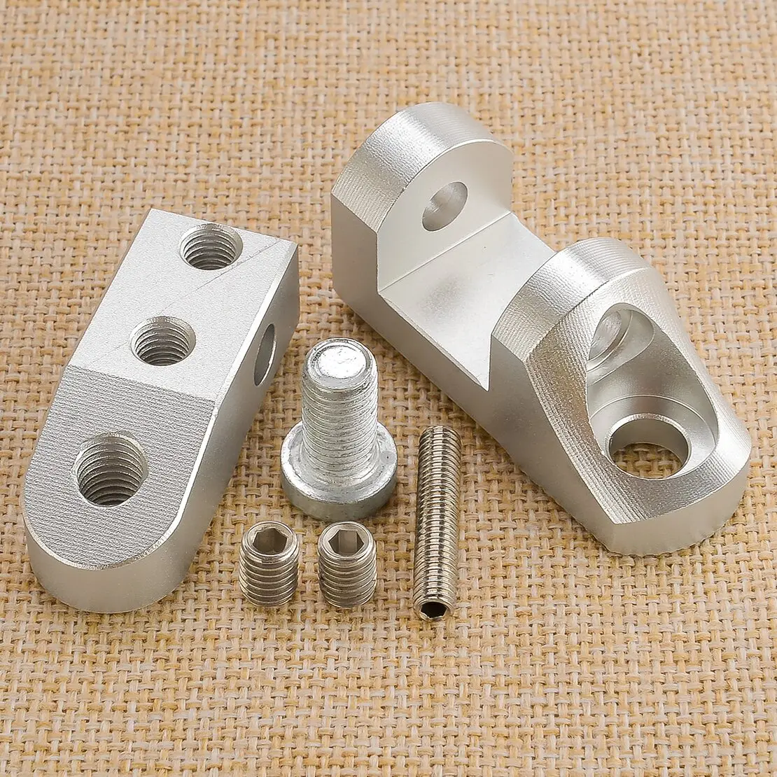 Rockster Adjustable Passenger Footrest Lowering Adaptor Kit Fit For BMW F800ST F800GT S1000R S1000RR R1150RT Kawasaki ZZR 1200 view 4