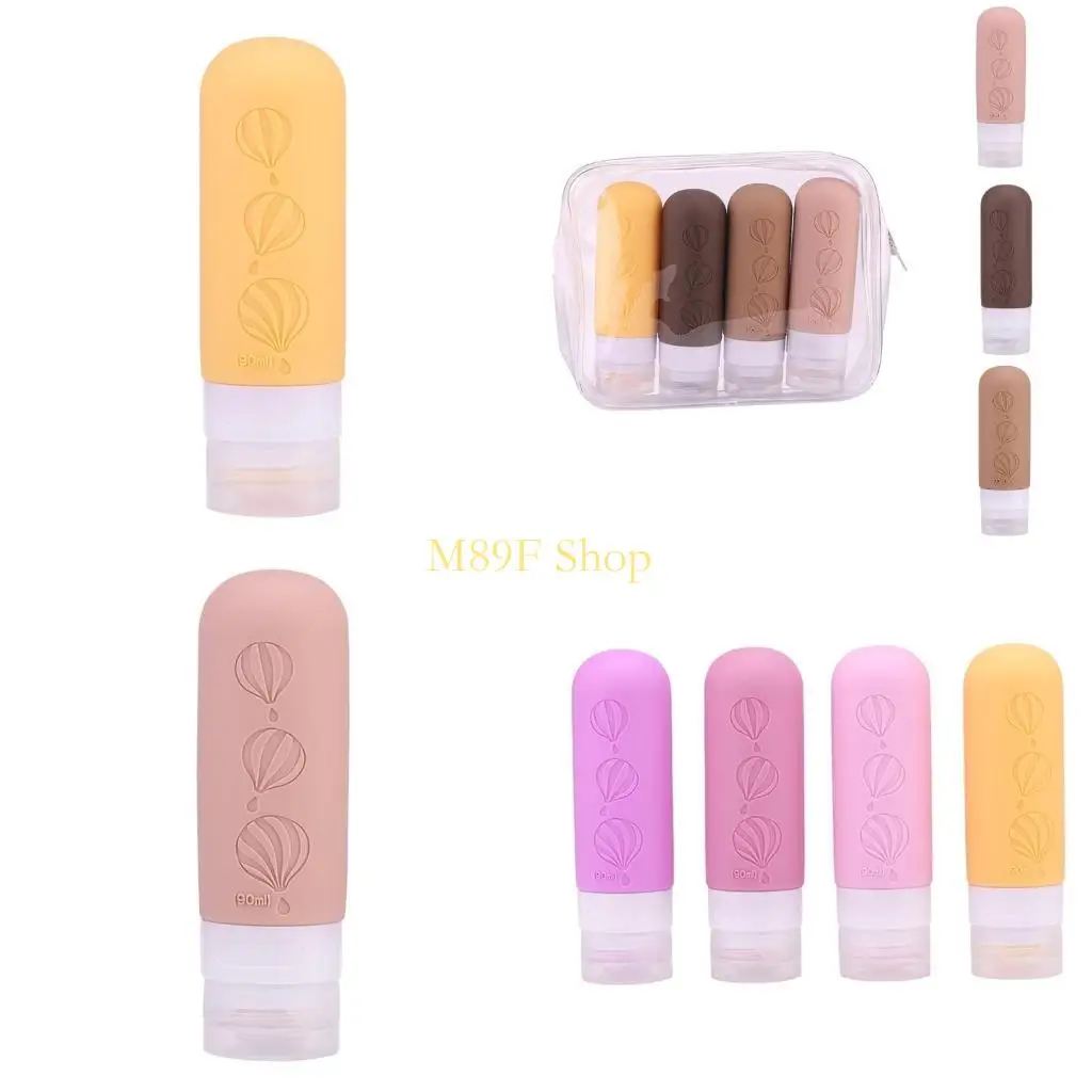 

M89F Durable Silicone Travel Bottles with Lip Suitable for Organizing Your Cosmetics