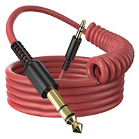 6.35mm to 3.5mm Aux Audio Cable For OneOdio Pro 10/30/50/A70/A7/HiFi DJ Headphones Headset Music Player Phone Speaker Earphone