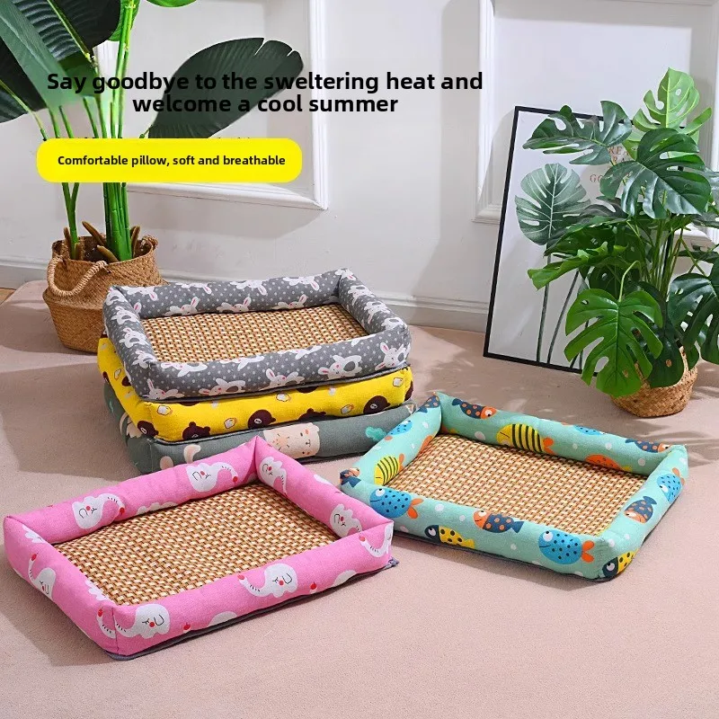 

Летний коврик для кошачьего туалета, лежанка для собак мелких и средних пород, коврик-лежанка для собак