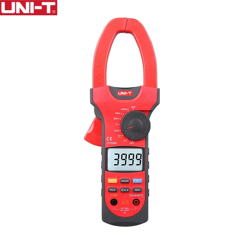 

UNI-T UT208A 1000A Digital Clamp Meters Capacitance Frequency Measure Multimeter Auto Capactance Temperature Test.