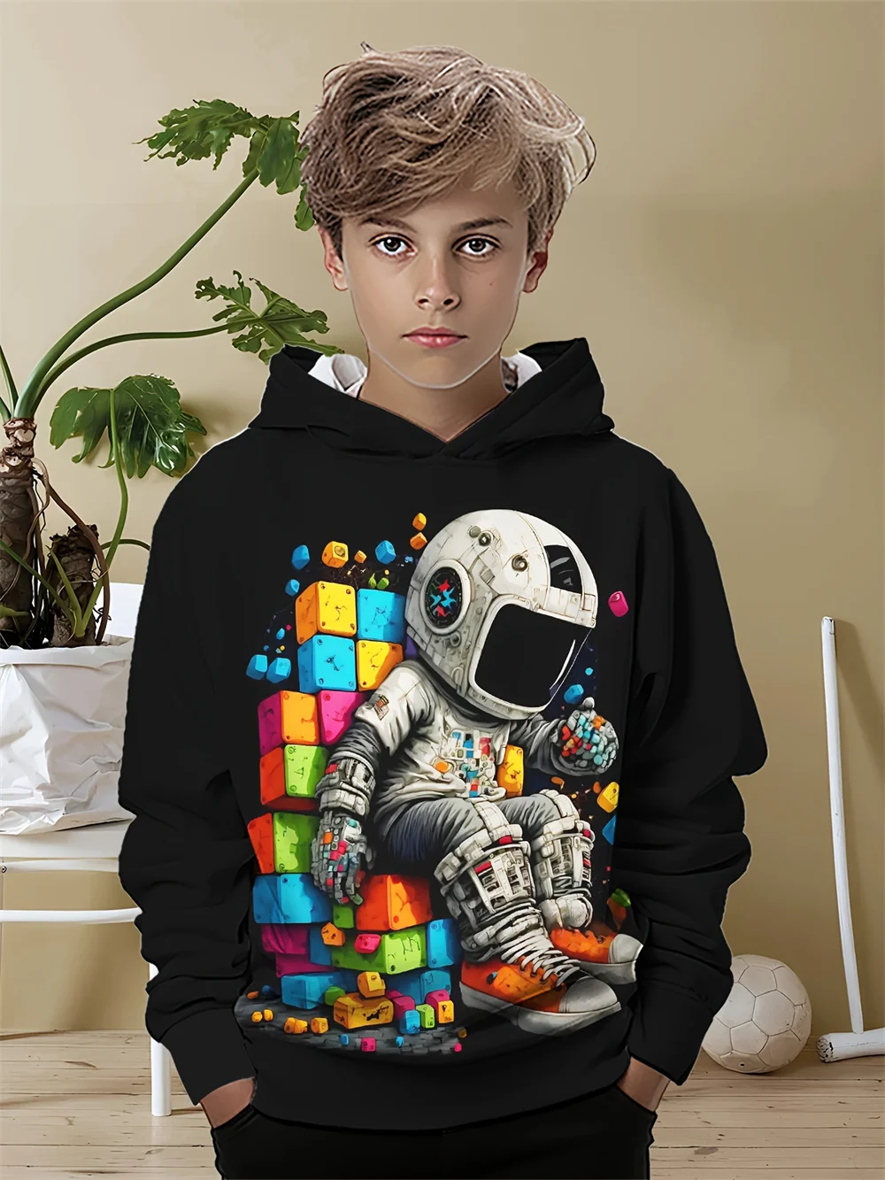 

Kids Clothes Boys Hoodies 3D Astronauts Print Hoodie Long Sleeve Fashion Children Spring Fall Tracksuit Casual Boys Clothes Tops