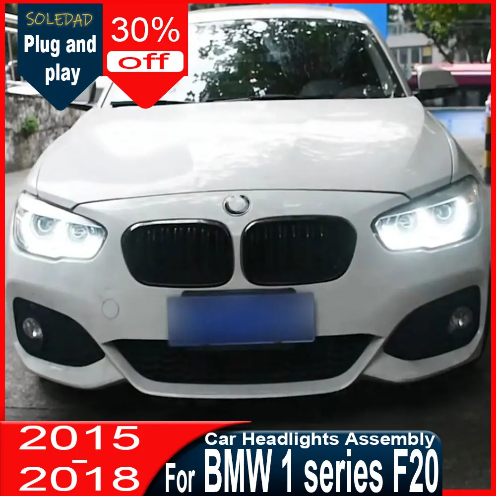 

Автомобильные фары для BMW F20 1 серии, светодиодные фары 2015-2018, 116i 118i 125i, головной свет, линзы проектора DRL, автомобильные аксессуары