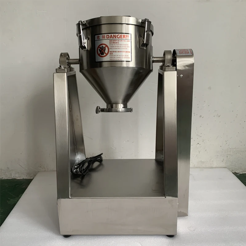 110V 220V Electric Powder Mixing Machine / Seasoning Mixer 3KG Stainless Steel Mixer