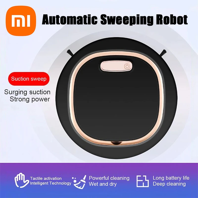 Xiaomi Automatic Sweeping Robot Home Sweeper Lazy Person Intelligent 3-in-1 Sweeping Machine USB Rechargeable Vacuum Cleaner