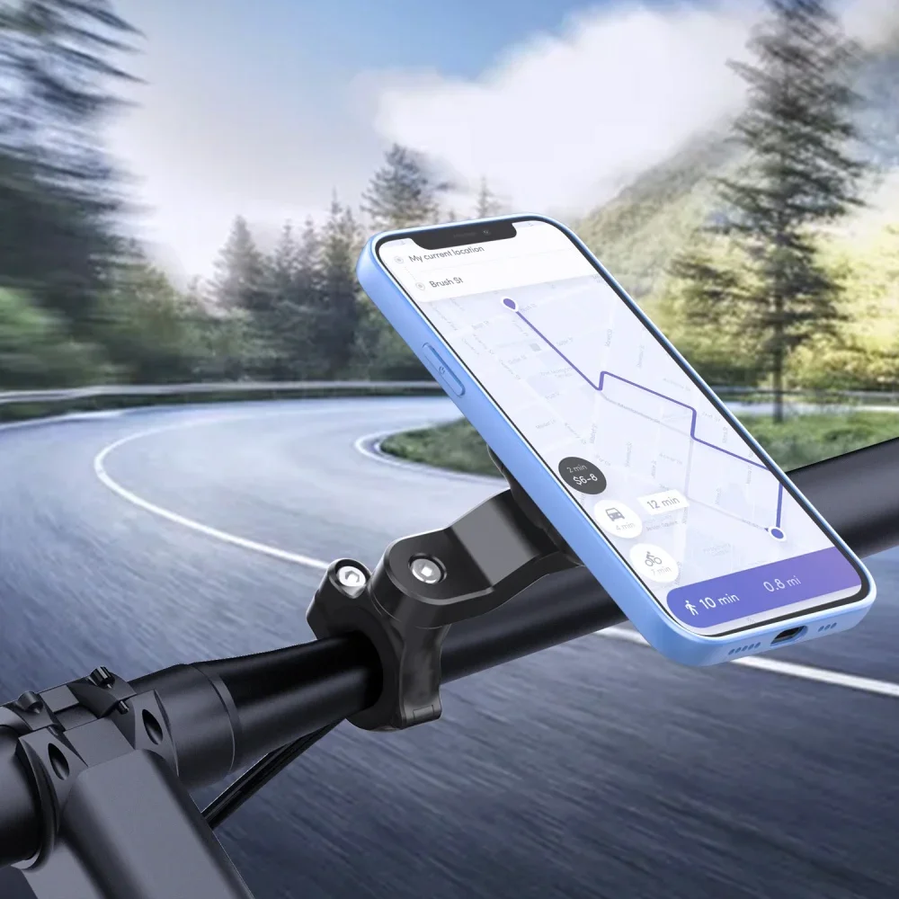 

Universal Bike Mountain Bracket Quick Release Navigation Support Rearview Mirror Mount Clip Brackets Security Lock Accessories
