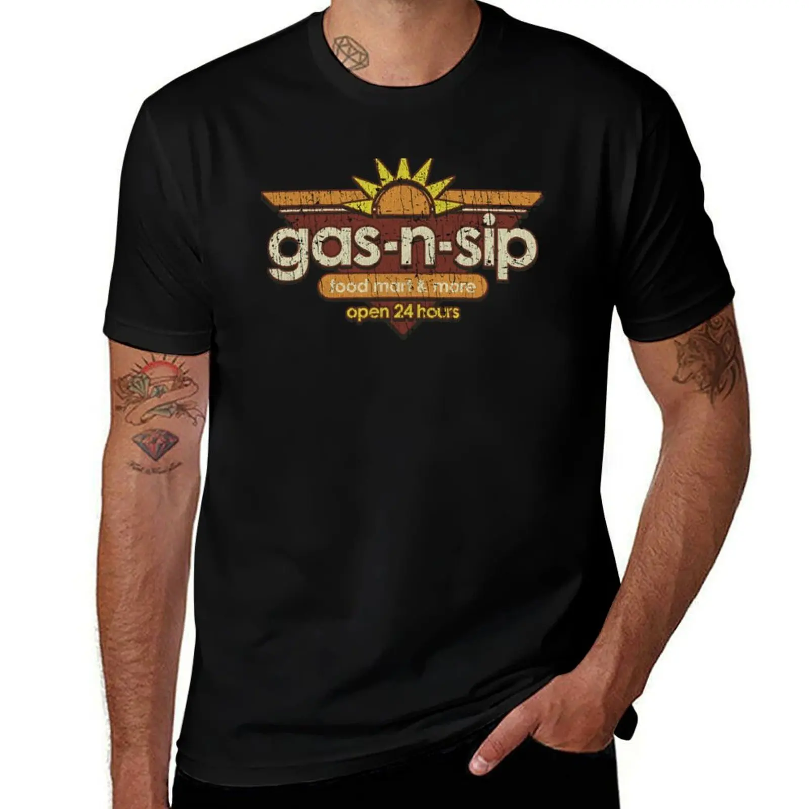 Gas-N-Sip Food Mart & More 2011 T-Shirt cotton tshirt 100% T-Shirt