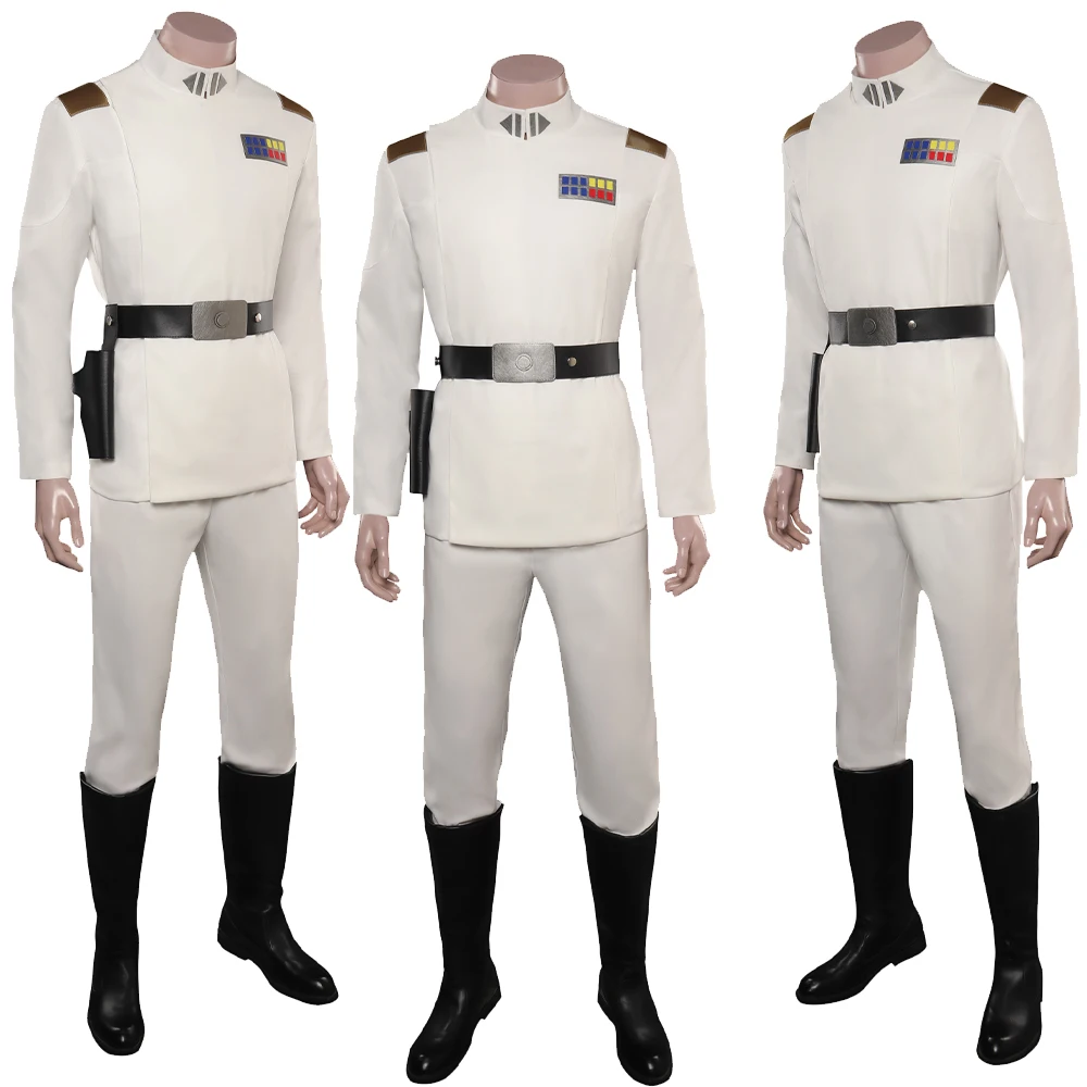 

Male Thrawn Cosplay Costume Coat Pants Uniform Battle Space Movie Grand Cos Admiral Outfits Halloween Party Roleplay Suit