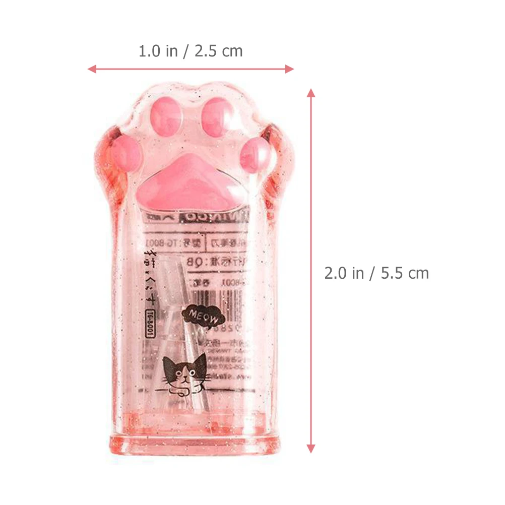 

4pcs Cat Paw Pencil Sharpener Plastic School Supplies Kids Students Stationery Manual Sharpeners Small Child Cute Kawaii