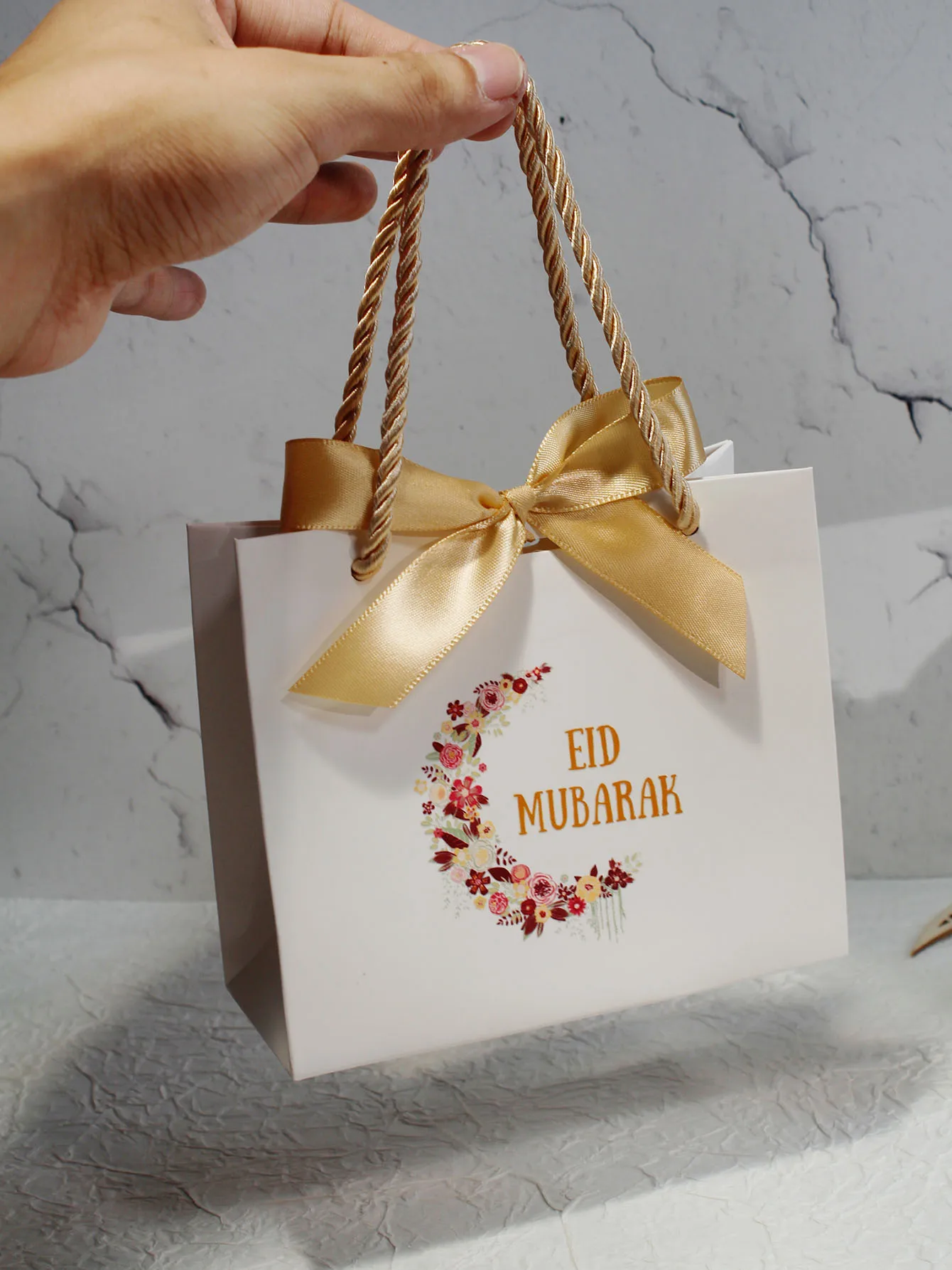 Eid Mubarak Snoepdozen Ramadan Decoratie Koekjes Geschenken Verpakking Papieren Doos Perfect Voor Islamitische Moslim Party Decor Supply