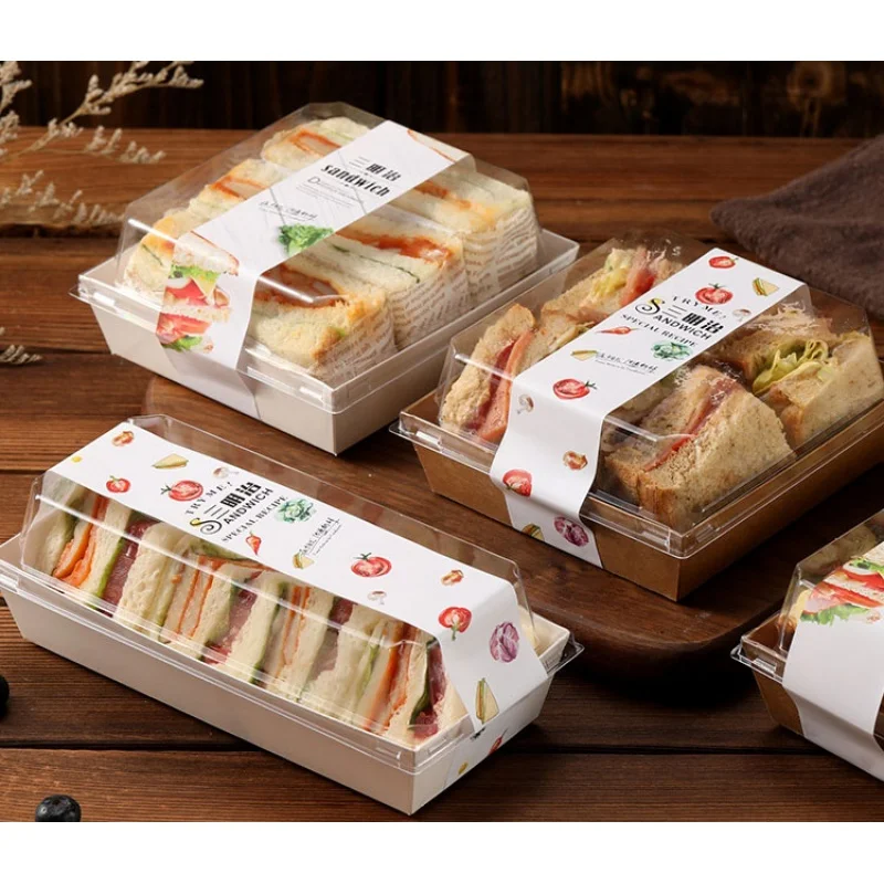 Kunden spezifische Produkte Einweg Sandwich Box Form Sandwich Box Hot Sale Boxen für die Verpackung