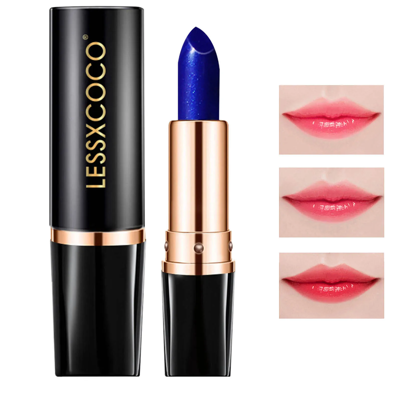 Color Changing Lipstick Waterproof Blue Lipstick That Turns PinkWipe Blue Turns To Pink Moisturizing Long Lasting