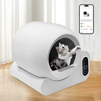 Dust Free Automatic APP Controlled Smart Cat   Box Triple Deodorization Self Cleaning   Basin Smart Cat Toilet Box