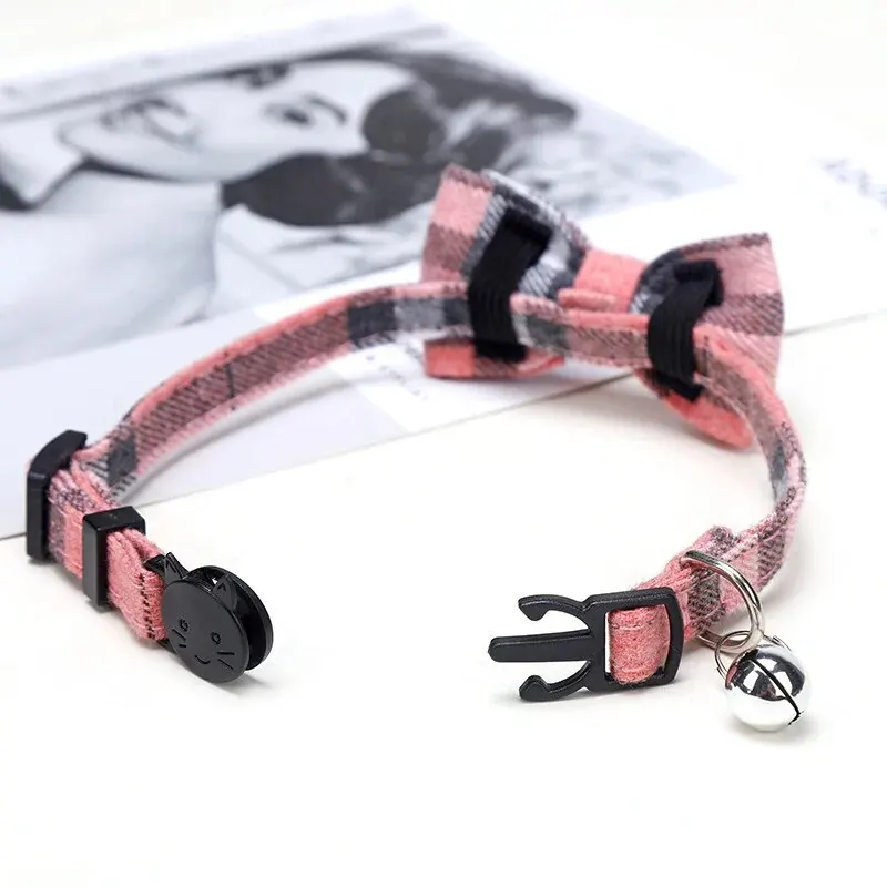 Adujustable Soft Kitty Collars With Bell and Bow