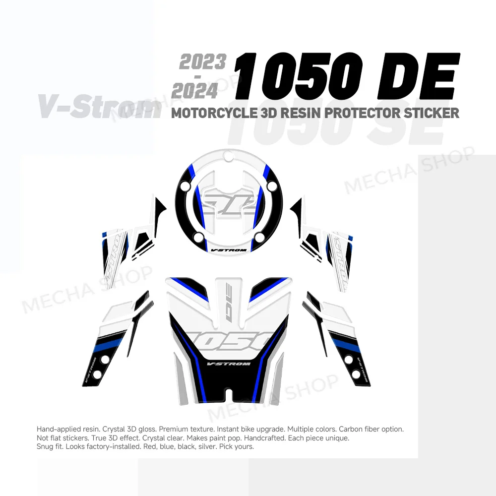 

For V-Strom 1050DE 2023 3D Resin Sticker Protection Kit Motorcycle Accessories Complete Kit