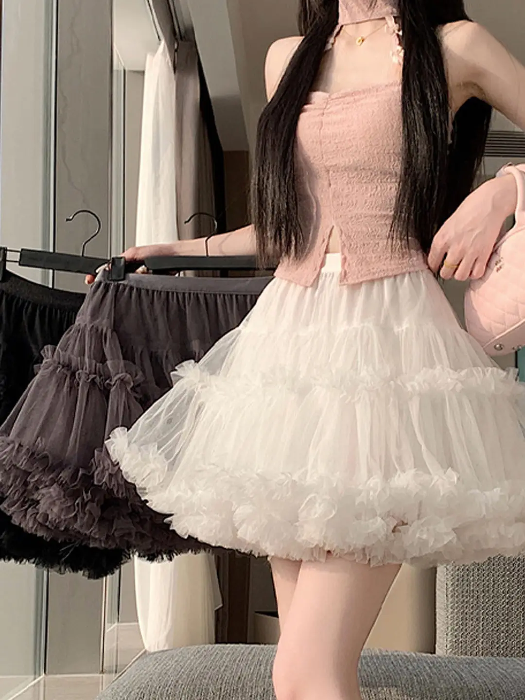 

Женская летняя пышная юбка-полусолнце в стиле балетной пачки с высокой талией, А-силуэт, из полиэстера, с принтом