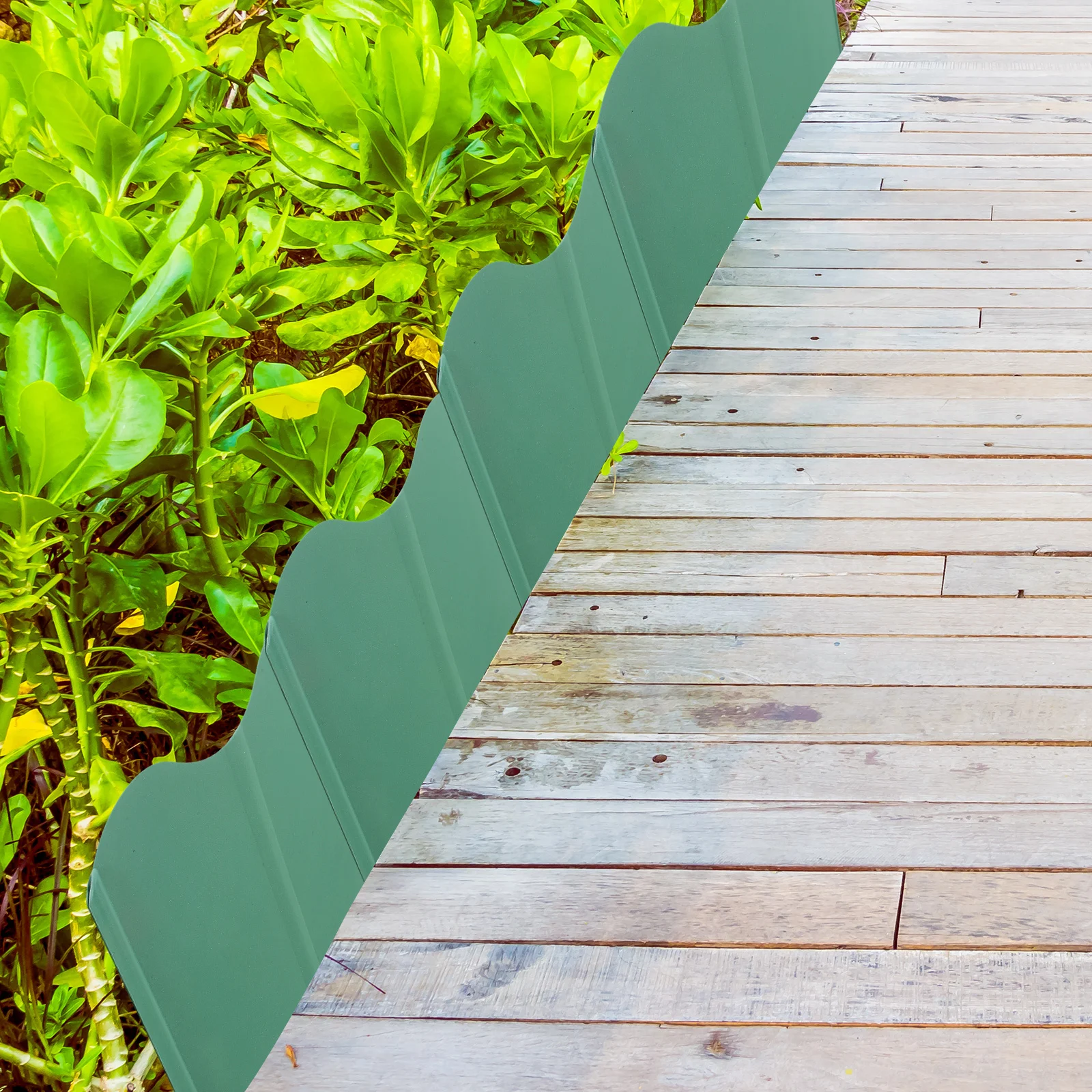 

20Pcs Garden Fence Border Edging PP Durable Long-Lasting Multi-Functional Yard Pathway Vegetable Gardens Decoration