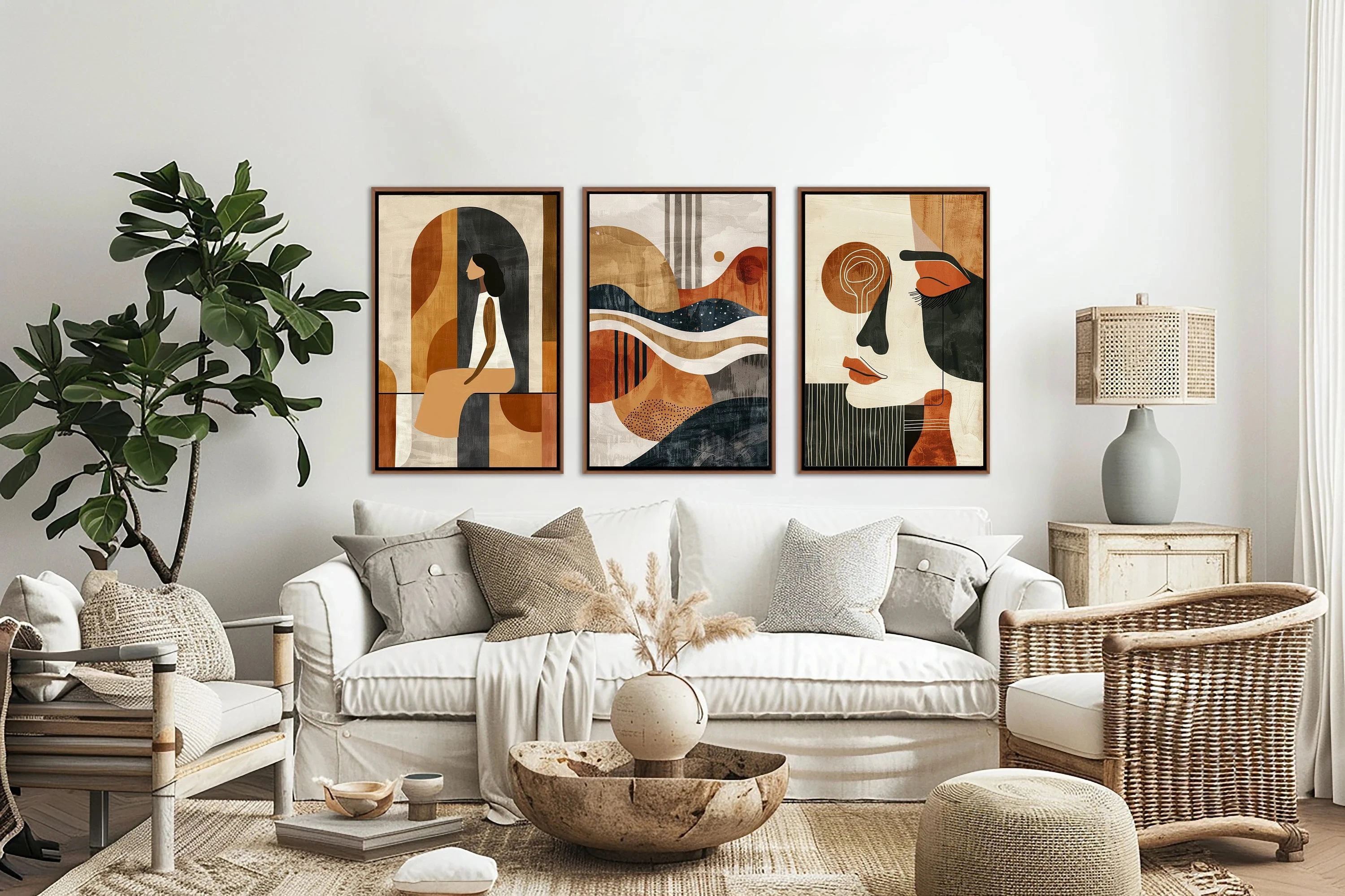 Pastel Sunset Watercolor Print,Set of 3,Coastal Beach Wall Art, Ocean Seascape Decor, Pink Sunset Poster,Mediterranean Wall Art