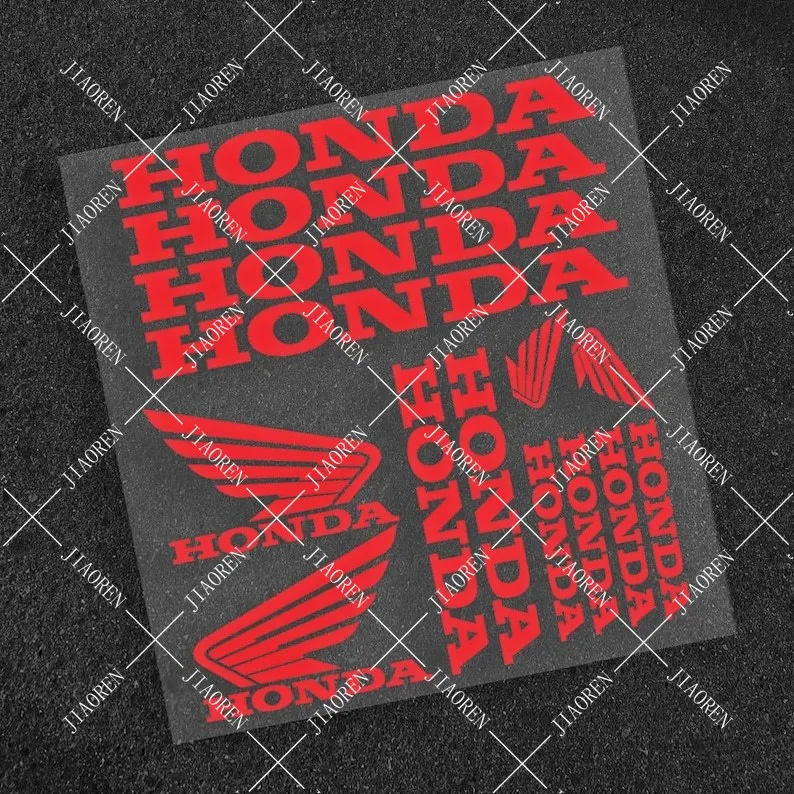 Vinyl Honda Sticker Wing Decal Motorcycle Logo Kit #2 image 5