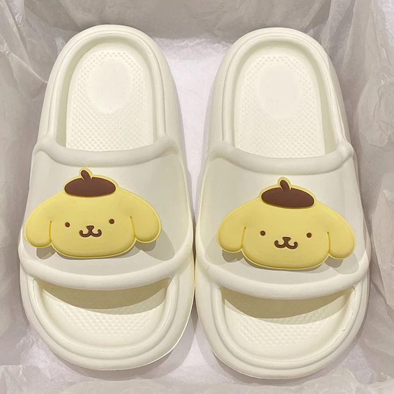 

2024 Sanrio Pompompurin Eva Slippers Women Girl Heart Sweet Cute Cartoon Anime Couples Indoor Non-Slip Sandals Gift for Kids