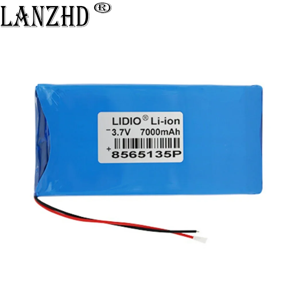 1-10PCS 3.7V Li Polymer Battery with PCB 7000mAh 8.5*65*135mm Soft package battery For Power Bank Bluetooth Speakers Tablet DVD