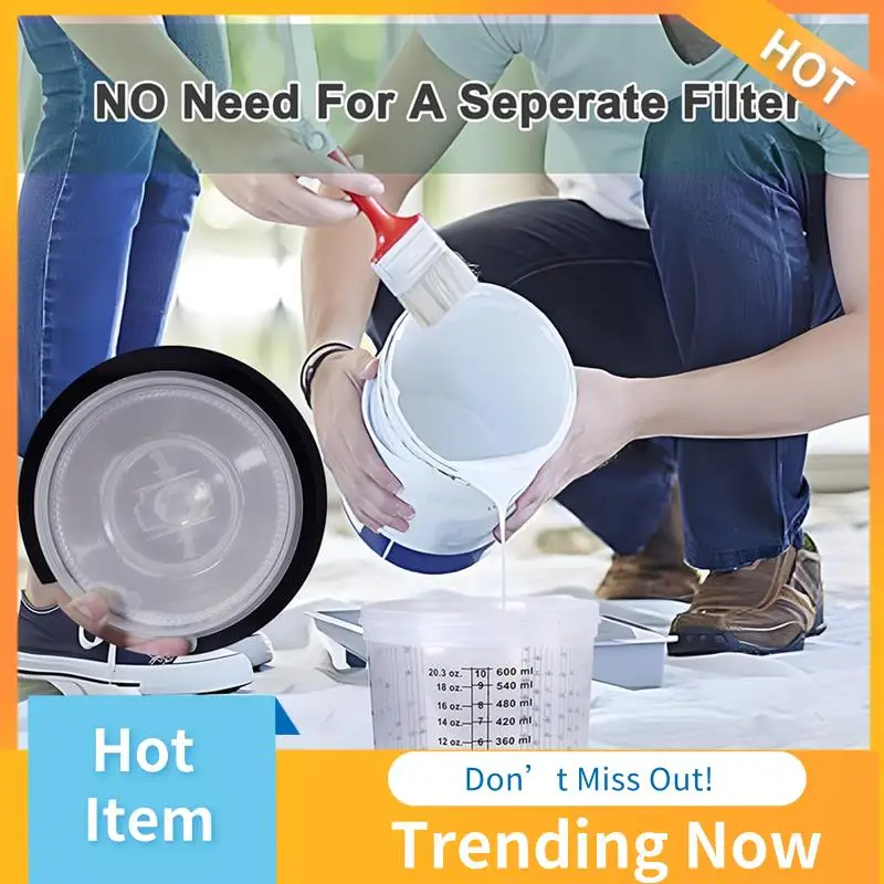 ABNL Hvlp Air Spray Paint Kit With 10Pcs 600ML Mixing Quick Cups, 1.4/1.7/2.0Mm Nozzles & Water Oil Separator, Paint Sprayer