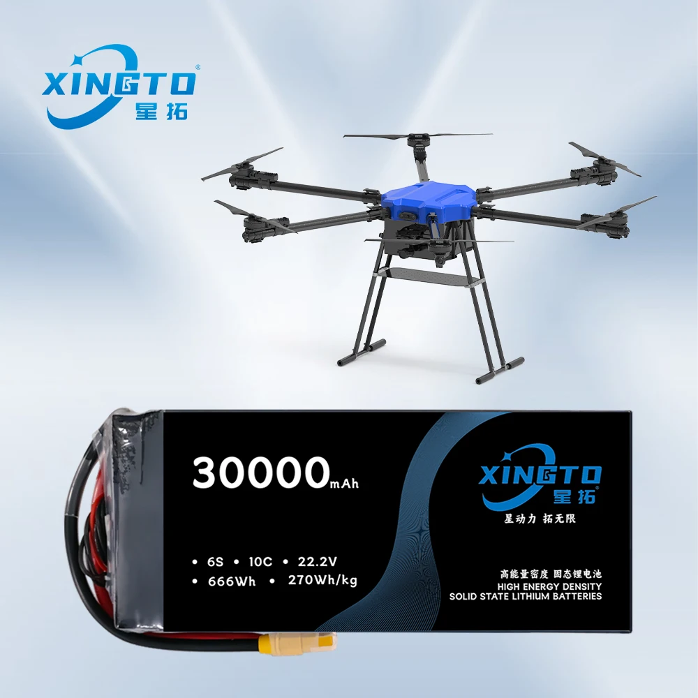 6S30000mah 10C 30Ah 22.2V 300A XINGTO solid state li-ion liuthium Battery Pack FEDEX DHL UPS For drone uav uas plane