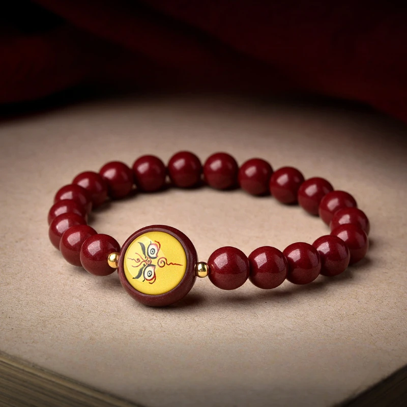 Cinnabar Five-color God of Wealth Bracelet, The Same for Men and Women